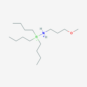 molecular formula C16H38BNO B6296088 Boron, tributyl(3-methoxy-1-propanamine-kappaN)-, (T-4)- CAS No. 345269-15-0
