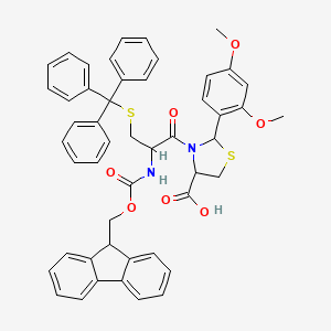 molecular formula C49H44N2O7S2 B6296097 Fmoc-Cys(Trt)-Cys(Psi(Dmp,H)pro)-OH CAS No. 2022956-75-6