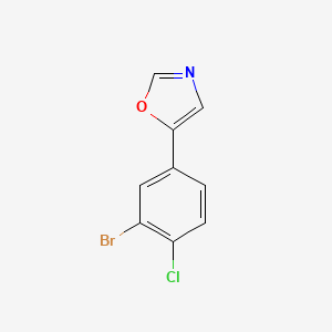 B6296158 5-(3-Bromo-4-chlorophenyl)-1,3-oxazole CAS No. 2002122-55-4