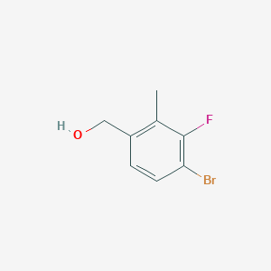 molecular formula C8H8BrFO B6296177 (4-Bromo-3-fluoro-2-methylphenyl)methanol CAS No. 2012740-55-3