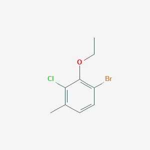 molecular formula C9H10BrClO B6296185 4-Bromo-2-chloro-3-ethoxytoluene CAS No. 2244107-80-8