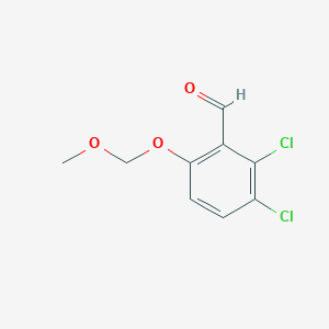molecular formula C9H8Cl2O3 B6296413 2,3-Dichloro-6-(methoxymethoxy)benzaldehyde CAS No. 2179038-51-6