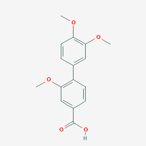 molecular formula C16H16O5 B6296474 4-(3,4-Dimethoxyphenyl)-3-methoxybenzoic acid CAS No. 122294-15-9