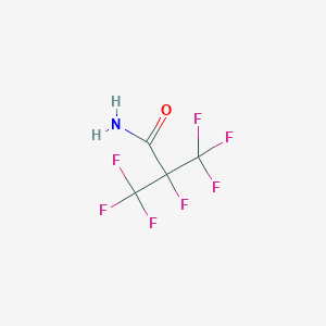 molecular formula C4H2F7NO B6296481 2,3,3,3-Tetrafluoro-2-(trifluoromethyl)propanamide CAS No. 662-20-4