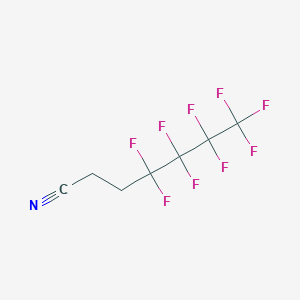 molecular formula C7H4F9N B6296524 4,4,5,5,6,6,7,7,7-Nonafluoroheptanenitrile CAS No. 26649-23-0