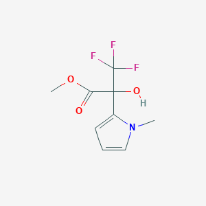 Methyl 3,3,3-trifluoro-2-hydroxy-2-(1-methyl-1H-pyrrol-2-yl)propanoate, 97%