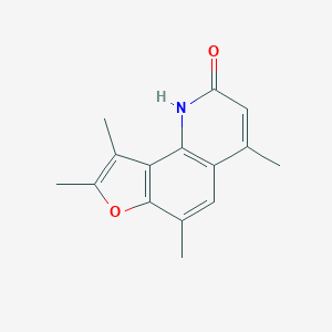 4,6,8,9-Tetramethyl-2H-furo(2,3-h)quinolin-2-one