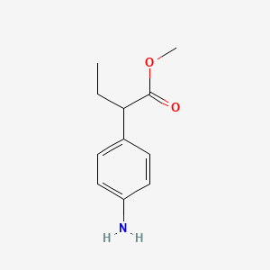 molecular formula C11H15NO2 B6296607 Methyl 2-(4-aminophenyl)butanoate CAS No. 6555-36-8