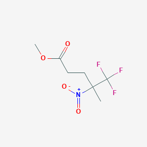 molecular formula C7H10F3NO4 B6296640 Methyl 5,5,5-trifluoro-4-methyl-4-nitropentanoate CAS No. 33033-07-7