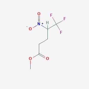 molecular formula C6H8F3NO4 B6296641 Methyl 5,5,5-trifluoro-4-nitropentanoate CAS No. 124737-12-8