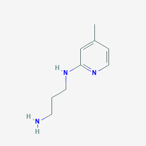 molecular formula C9H15N3 B6296658 N1-(4-methylpyridin-2-yl)propane-1,3-diamine CAS No. 92993-05-0
