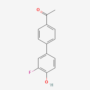 molecular formula C14H11FO2 B6296665 4-(4-Acetylphenyl)-2-fluorophenol CAS No. 117339-55-6