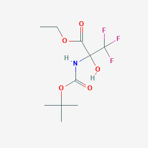 3,3,3-Trifluoro-2-N-[(1,1-dimethylethoxy)carbonyl]-2-hydroxyalanine ethyl ester