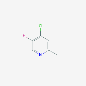 molecular formula C6H5ClFN B062967 4-Chloro-5-fluoro-2-methylpyridine CAS No. 169750-95-2