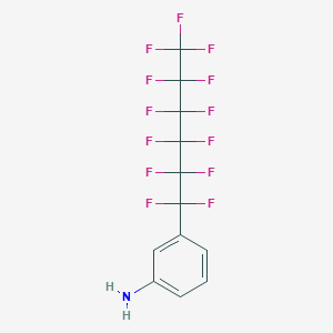 molecular formula C12H6F13N B6296775 3-(Perfluorohexyl)aniline CAS No. 119534-79-1