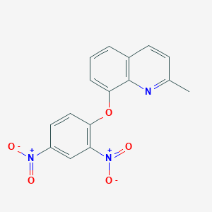 molecular formula C16H11N3O5 B6296791 2,4-DINITROPHENYL (2-METHYL-8-QUINOLYL) ETHER CAS No. 667439-17-0