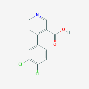 molecular formula C12H7Cl2NO2 B6296810 4-(3,4-Dichlorophenyl)pyridine-3-carboxylic acid CAS No. 1262011-50-6
