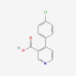 molecular formula C12H8ClNO2 B6296813 4-(4-Chlorophenyl)nicotinic acid CAS No. 141764-12-7