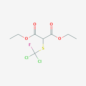 molecular formula C8H11Cl2FO4S B6296889 diethyl 2-[dichloro(fluoro)methyl]sulfanylpropanedioate CAS No. 119454-06-7