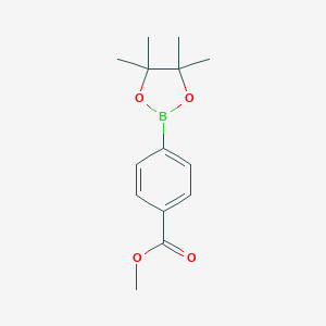 molecular formula C14H19BO4 B062969 Methyl 4-(4,4,5,5-tetramethyl-1,3,2-dioxaborolan-2-yl)benzoate CAS No. 171364-80-0