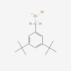 molecular formula C15H23BrZn B6296925 3,5-Di-t-butylbenzylzinc bromide CAS No. 1251848-86-8