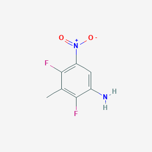 molecular formula C7H6F2N2O2 B6297014 2,4-Difluoro-3-methyl-5-nitrobenzenamine CAS No. 112822-77-2