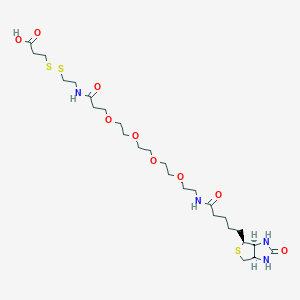 molecular formula C26H46N4O9S3 B6297149 Biotin-PEG4-S-S-acid 