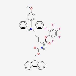 molecular formula C47H39F5N2O5 B6297252 Fmoc-Lys(Mmt)-OPfp CAS No. 2022956-36-9