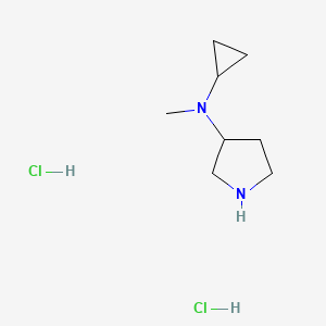 molecular formula C8H18Cl2N2 B6297253 N-Cyclopropyl-N-methylpyrrolidin-3-amine dihydrochloride CAS No. 2512186-15-9