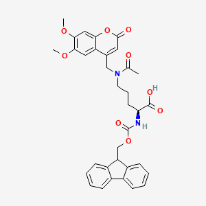 molecular formula C34H34N2O9 B6297270 Fmoc-L-Orn(DMOAcC)-OH CAS No. 2389078-43-5