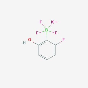 molecular formula C6H4BF4KO B6297320 Potassium Trifluoro(2-fluoro-6-hydroxyphenyl)borate CAS No. 2252415-10-2