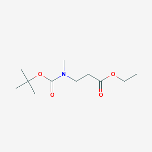molecular formula C11H21NO4 B6297433 ETHYL 3-{[(TERT-BUTOXY)CARBONYL](METHYL)AMINOPROPANOATE CAS No. 54424-07-6