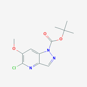 tert-Butyl 5-chloro-6-methoxy-1H-pyrazolo[4,3-b]pyridine-1-carboxylate, 95%
