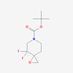 t-Butyl 4,4-difluoro-1-oxa-6-azaspiro[2.5]octane-6-carboxylate