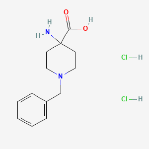molecular formula C13H20Cl2N2O2 B6297487 4-Amino-1-benzyl-piperidine-4-carboxylic acid dihydrochloride CAS No. 2387595-81-3