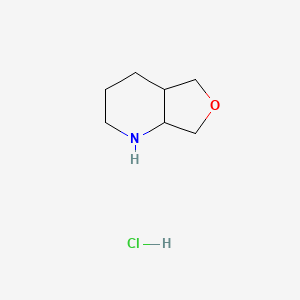 molecular formula C7H14ClNO B6297499 Octahydrofuro[3,4-b]pyridine hydrochloride CAS No. 2288708-55-2