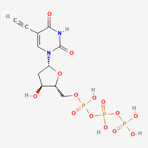 molecular formula C11H15N2O14P3 B6297524 5-Ethynyl-dUTP 98 %, 100 mM in water CAS No. 111289-87-3