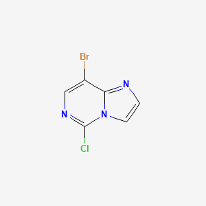 molecular formula C6H3BrClN3 B6297548 8-Bromo-5-chloroimidazo[1,2-c]pyrimidine CAS No. 2095237-01-5