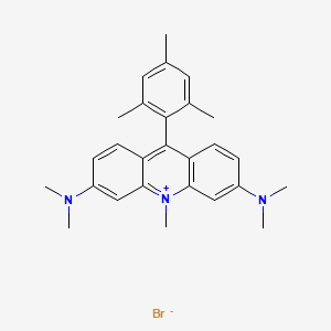 molecular formula C27H32BrN3 B6297562 3,6-Bis(dimethylamino)-9-mesityl-10-methylacridin-10-ium bromide, 95% CAS No. 2180894-90-8