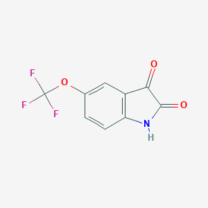 molecular formula C9H4F3NO3 B062976 5-(Trifluoromethoxy)isatin CAS No. 169037-23-4