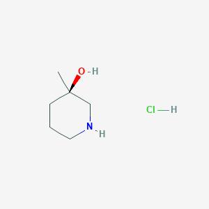 molecular formula C6H14ClNO B6297614 (3R)-3-Methylpiperidin-3-ol hydrochloride CAS No. 2305080-34-4