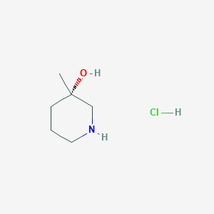 molecular formula C6H14ClNO B6297619 (3S)-3-甲基哌啶-3-醇盐酸盐 CAS No. 2305080-37-7