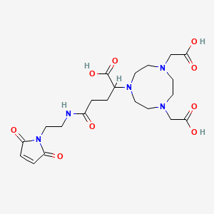 molecular formula C21H31N5O9 B6297667 Maleimide-NODA-GA CAS No. 1440903-11-6