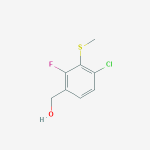 B6297677 [4-Chloro-2-fluoro-3-(methylsulfanyl)phenyl]methanol CAS No. 2145093-82-7