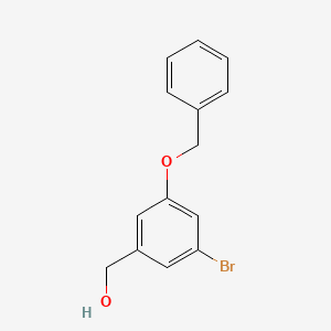 molecular formula C14H13BrO2 B6297686 3-Benzyloxy-5-bromobenzyl alcohol CAS No. 123926-59-0