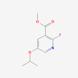 molecular formula C10H12FNO3 B6297687 Methyl 2-fluoro-5-isopropoxynicotinate CAS No. 2145093-93-0