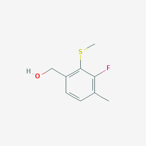 [3-Fluoro-4-methyl-2-(methylsulfanyl)phenyl]methanol