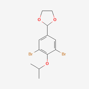 2-[3,,5-Dibromo-4-(propan-2-yloxy)phenyl]-1,3-dioxolane
