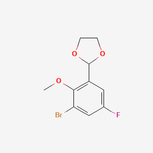 2-(3-Bromo-5-fluoro-2-methoxyphenyl)-1,3-dioxolane