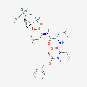 molecular formula C35H56BN3O6 B062978 Z-Leu-Leu-BoroLeu-Pinanediol (MG261) CAS No. 179324-21-1